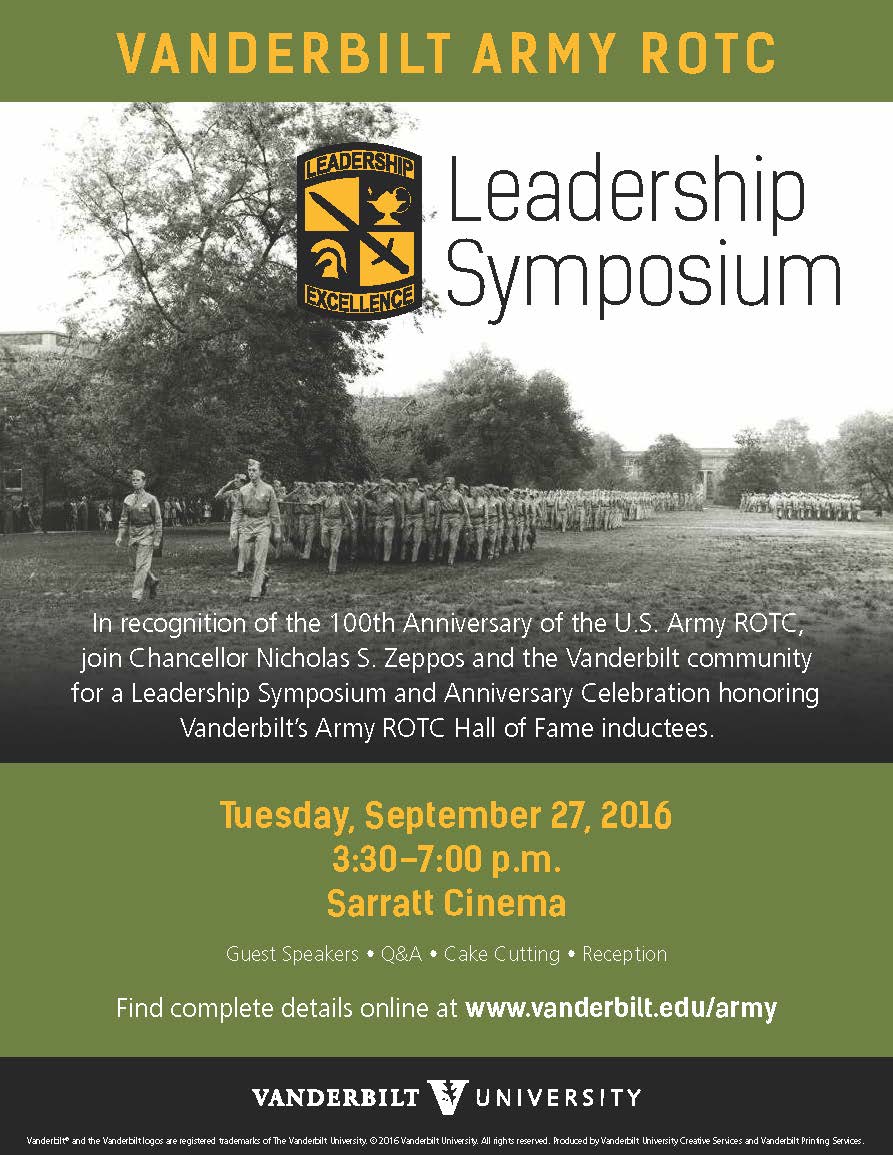 arotc leadership symposium flyer