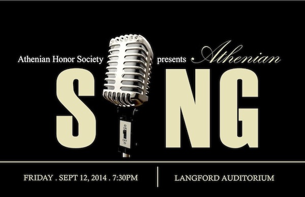 Athenian Sing 2014 Poster