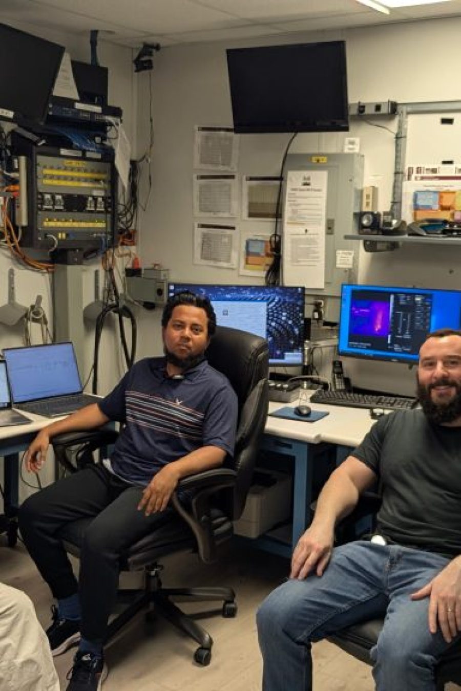 Grad Students on a test trip to TAMU 