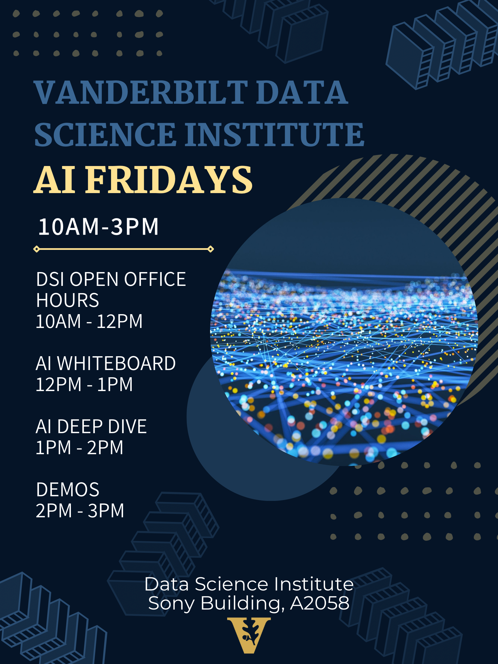A poster image for AI Fridays