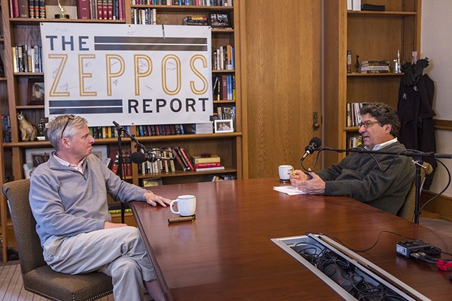 Jon Meacham, author and visiting distinguished professor of political science, is participating in a podcast discussion with Chancellor Zeppos.