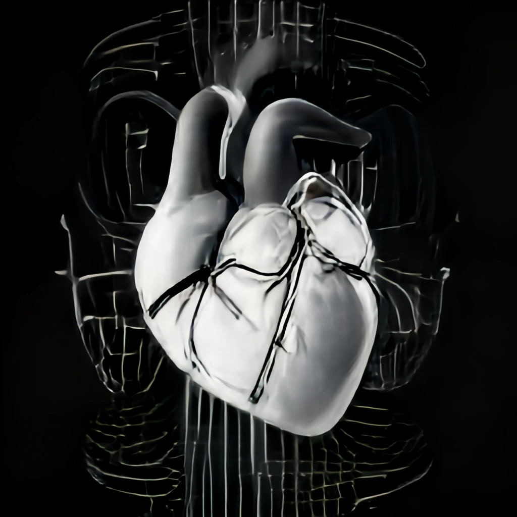 black and white graphic of heart Vanderbilt University