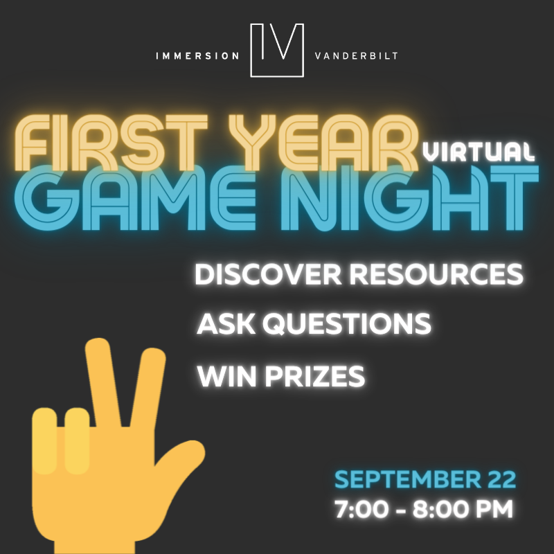 First Year Game Night_Virtual