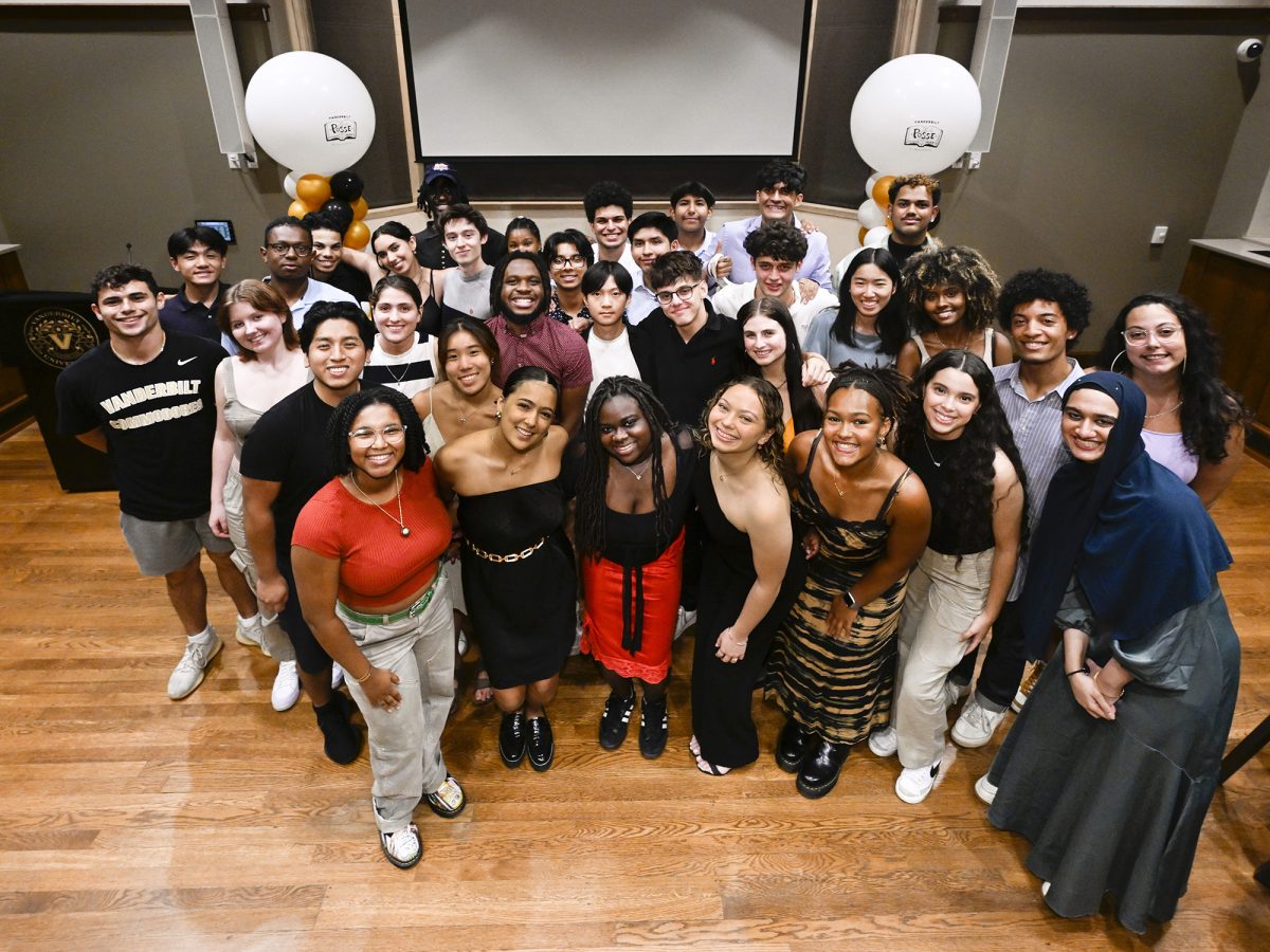 The 2023 Posse welcome event is shown underway in Alumni Hall.