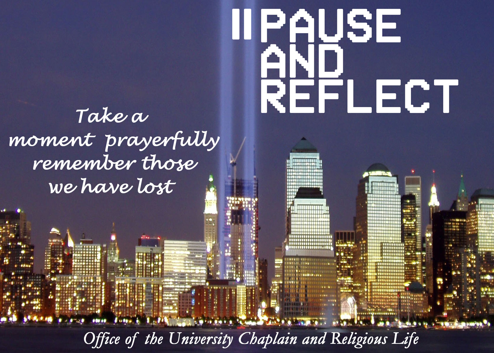 Remembering 9/11 Office of Religious Life Vanderbilt University
