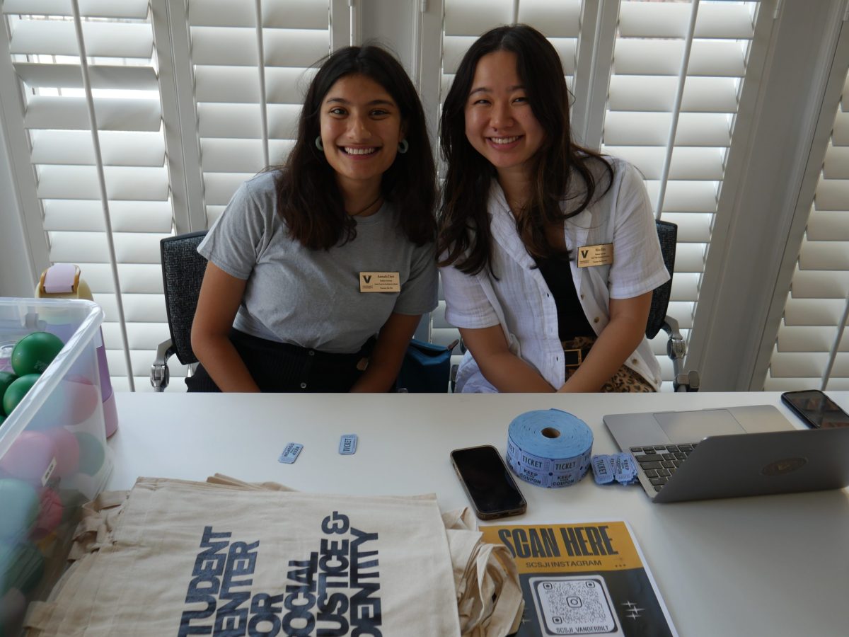 Students smiling at camera