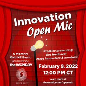 Innovation Open Mic Graphic