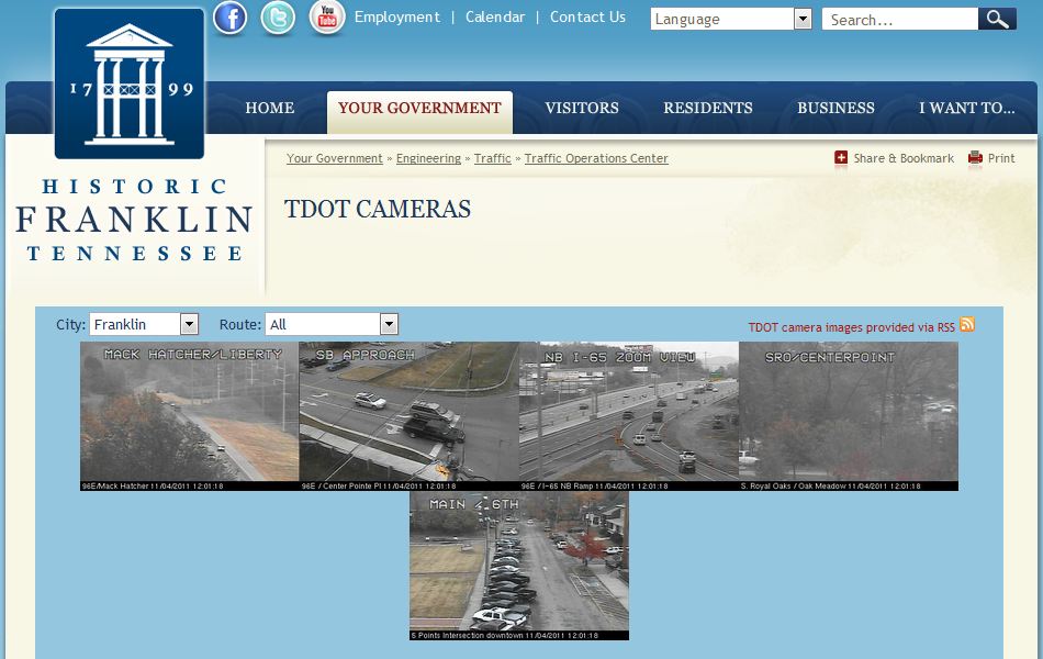 City of Franklin website